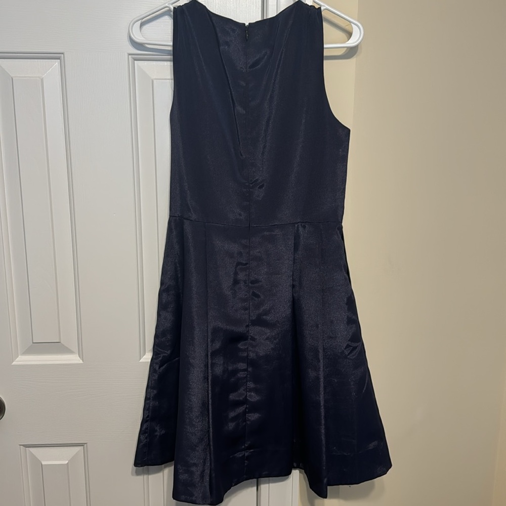 Navy Vneck Dress - Picture 2 of 2